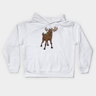 Kawaii Moose Kids Hoodie